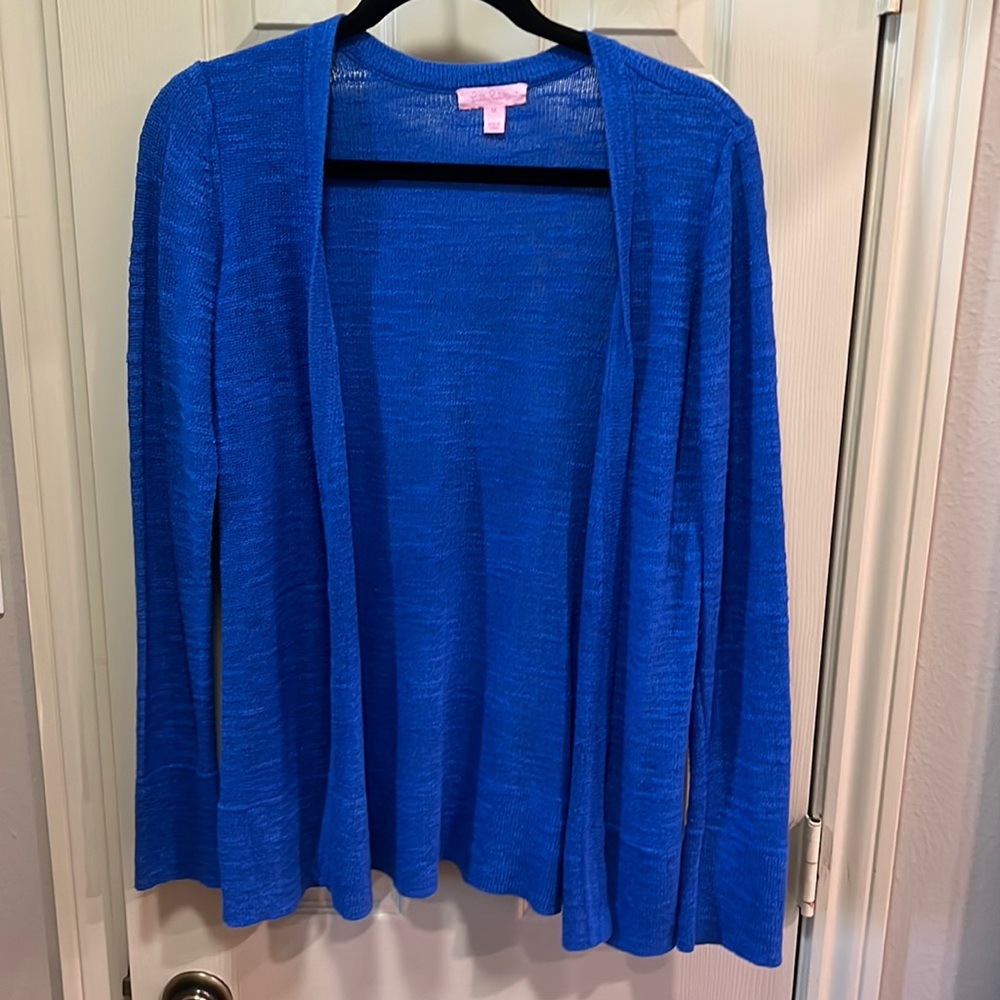 Lily Pulitzer Blue Cardigan Size Medium